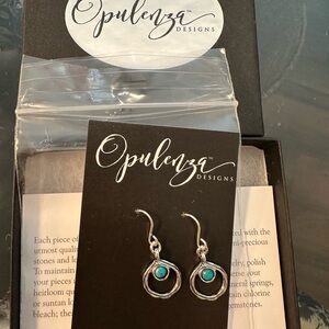 Silver and Turquoise Earrings